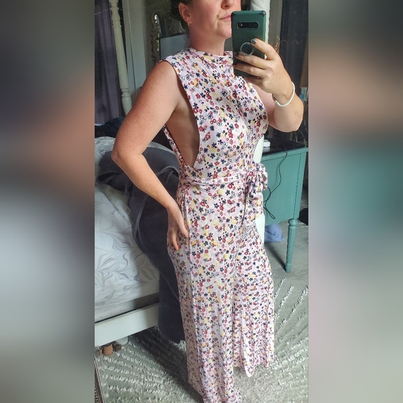 Free People Vibe Check One Piece In Ditzy Shell - Picture 2 of 7